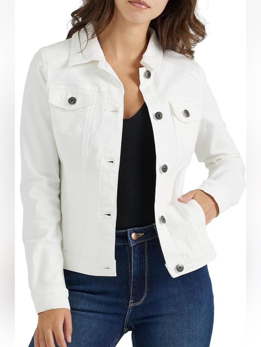Wrangler Authentics Women's Stretch Denim Jacket. Size L